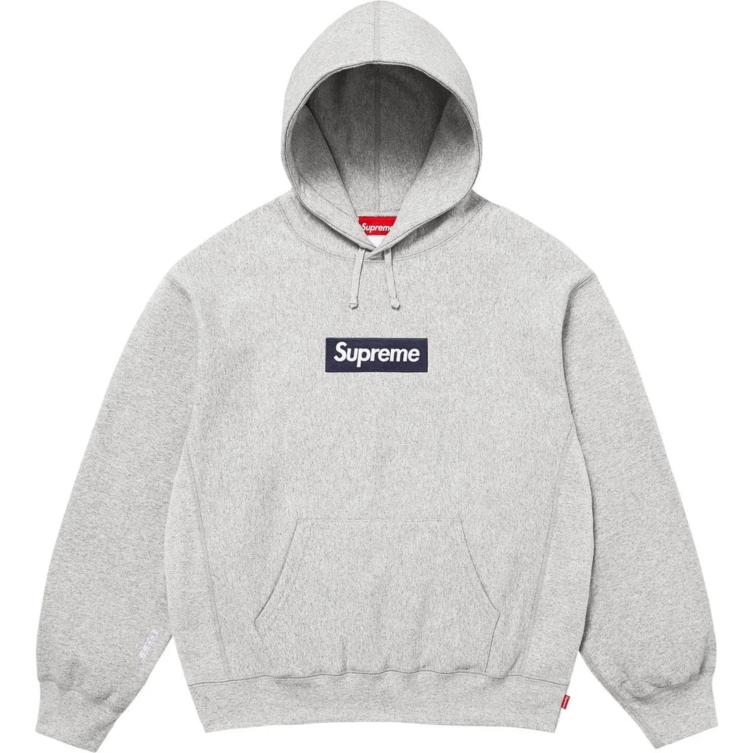Supreme Box Logo Hooded Sweatshirt Heather Grey (FW25) bluza streetwear