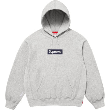 Supreme Box Logo Hooded Sweatshirt Heather Grey (FW25) bluza streetwear
