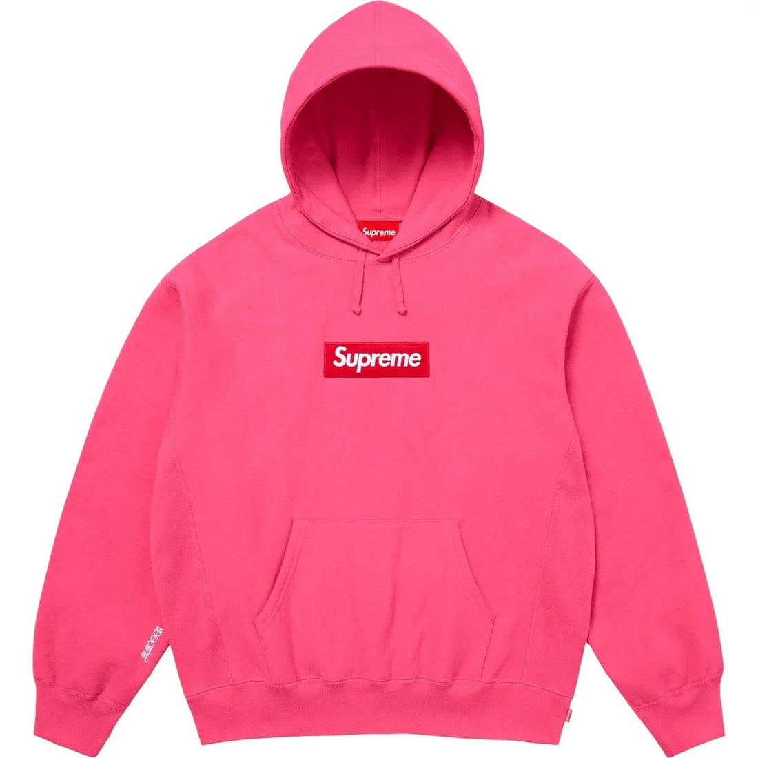 Supreme Box Logo Hooded Sweatshirt Magenta (FW25) bluza streetwear