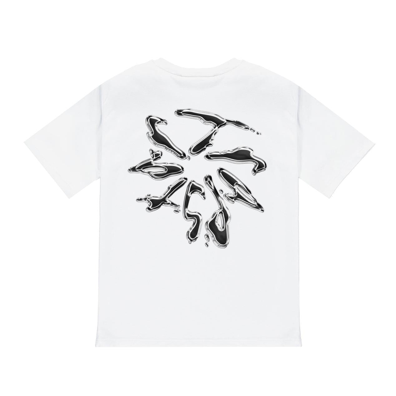 Trapstar Liquid Chrome Tee White