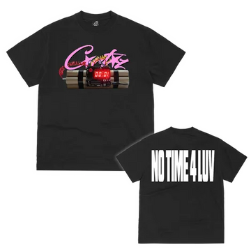 Corteiz No Time 4 Luv Tee Black t shirt streetwear