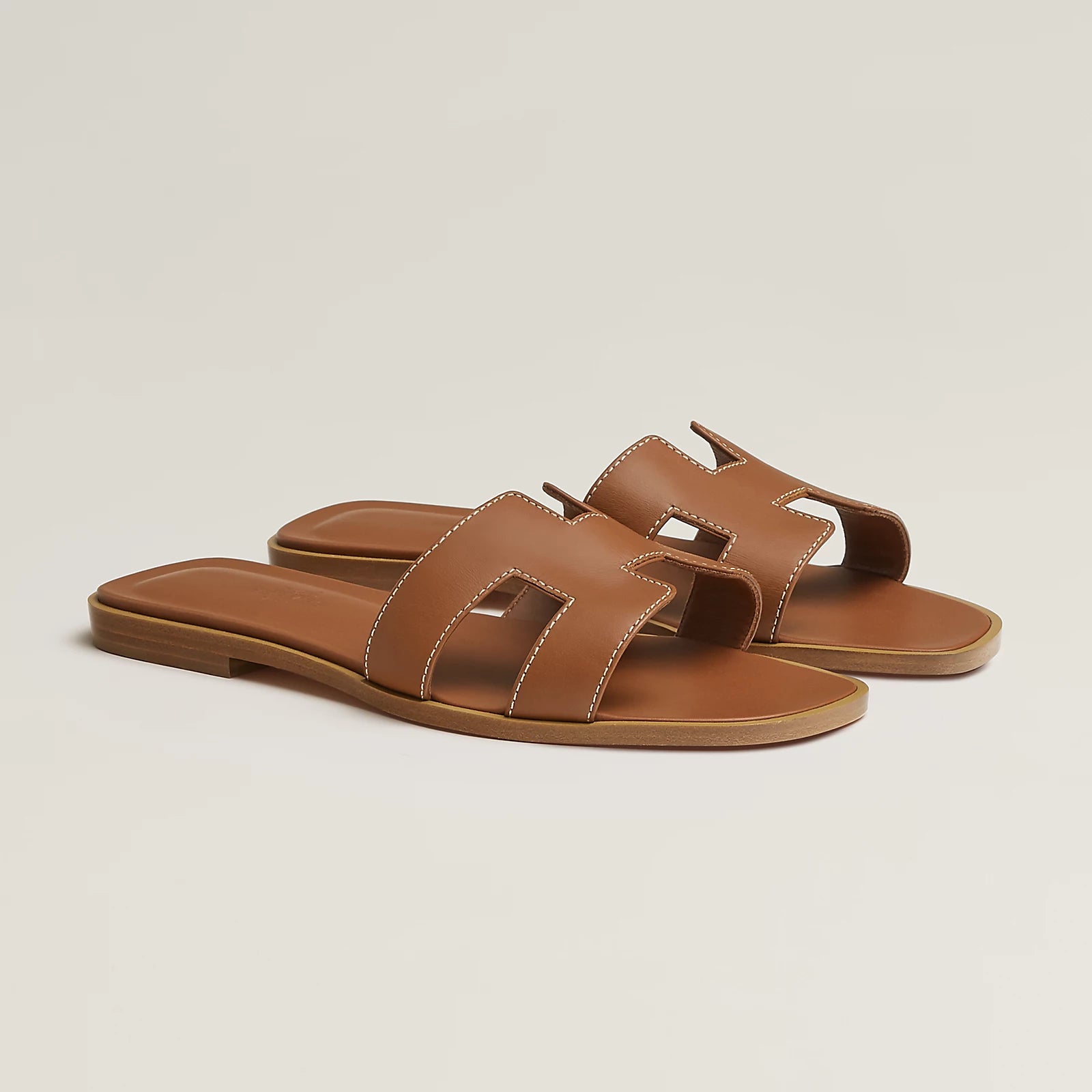 Hermes Oran Sandal Gold Box Calfskin