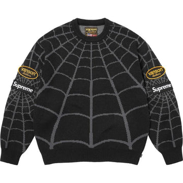 Supreme®/Vanson Leathers® Spider-Man Sweater Black