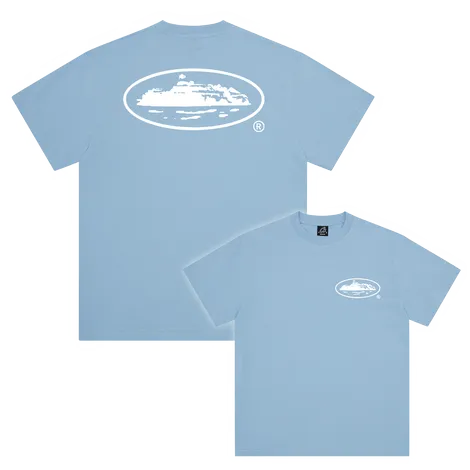 Corteiz OG Island Tee Baby Blue t shirt streetwear