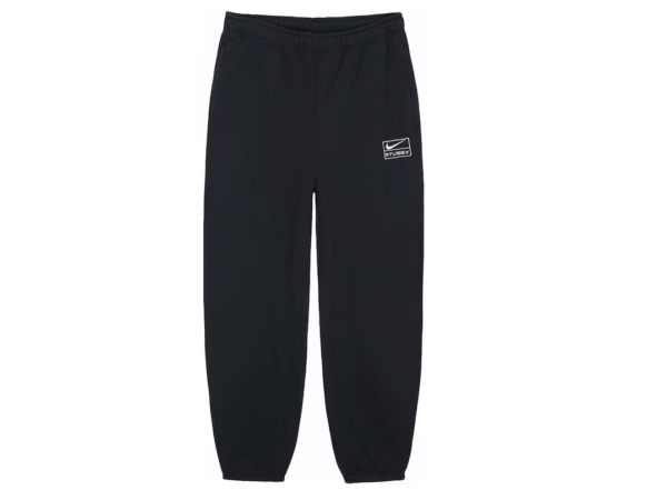 Nike x Stussy Stone Washed Fleece Sweatpants (FW23) Black