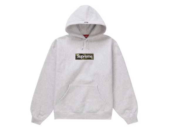 Supreme Box Logo Hooded Sweatshirt (FW23) Ash Grey
