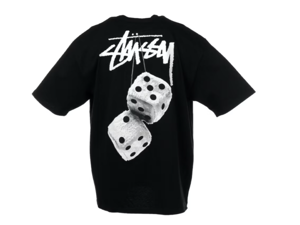 Stussy Fuzzy Dice Tee Black