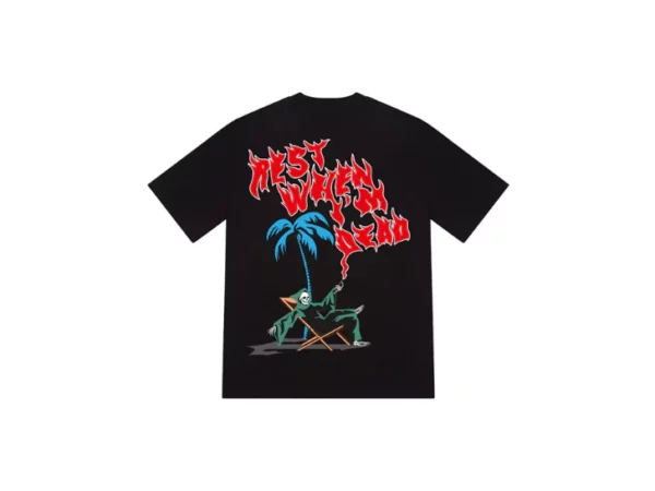 Trapstar Rest When I'm Dead Tee Black