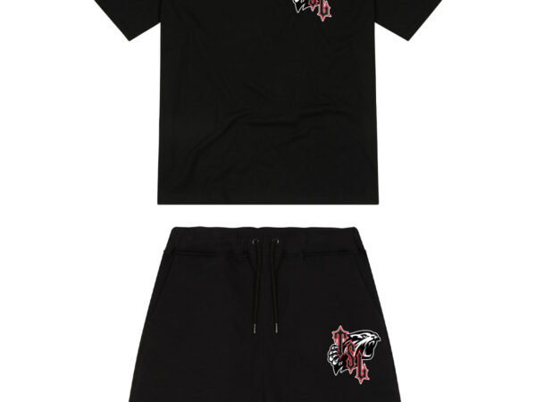 Trapstar TSL SHOOTERS PRINT SHORTS SET BLACK/RED