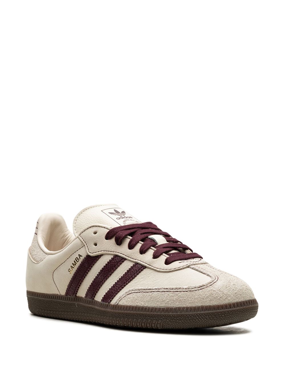 adidas Samba OG Wonder White Maroon - obrazek 3