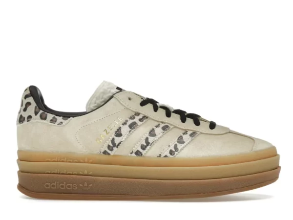 adidas Gazelle Bold Cream Black Leopard