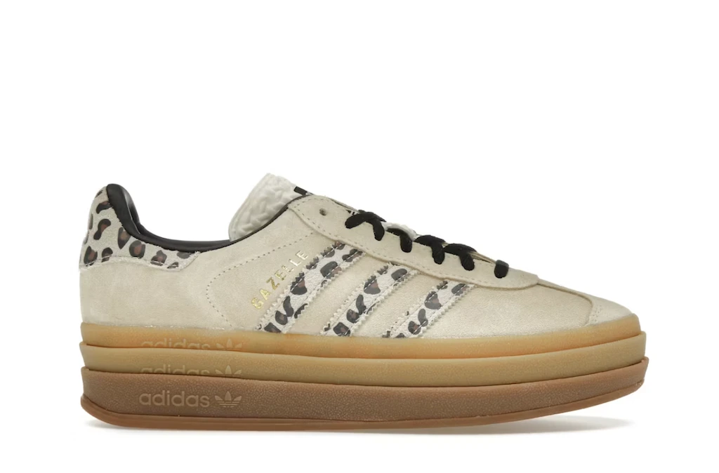 adidas Gazelle Bold Cream Black Leopard