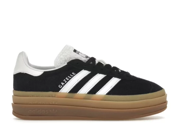 adidas Gazelle Bold Black White Gum
