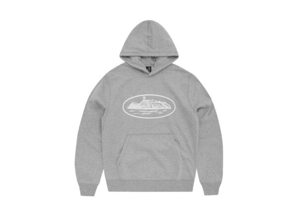 Corteiz Alcatraz Hoodie Heather Grey 2024