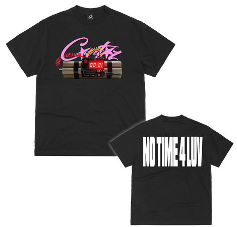 Corteiz No Time 4 Luv Tee Black