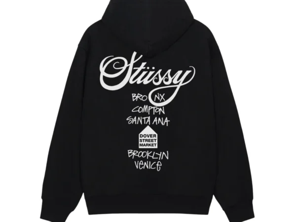 STÜSSY Men's DSM World Tour Hoodie Black
