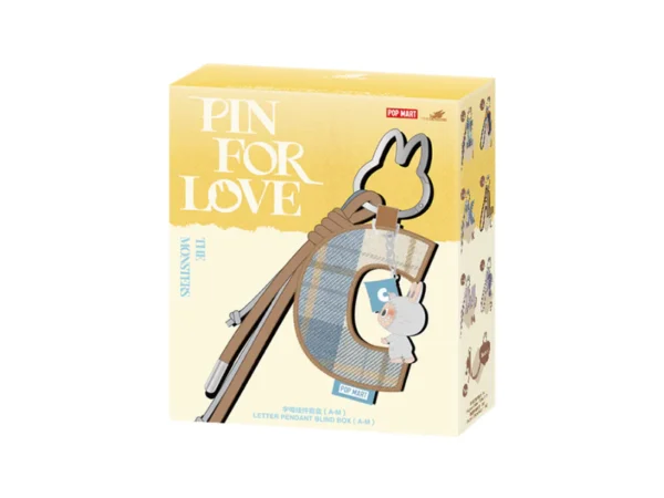 POP MART LABUBU Pin for Love Series- Letter Pendant Blind Box (A-M)