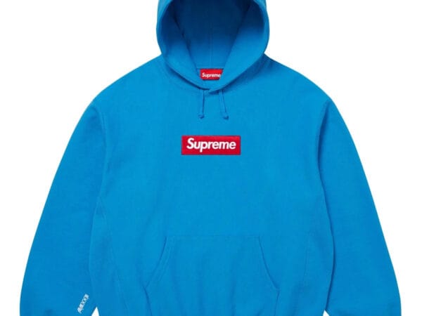 Supreme Box Logo Hooded Sweatshirt Cyan (FW25)