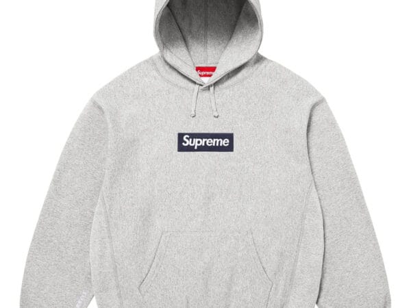 Supreme Box Logo Hooded Sweatshirt Heather Grey (FW25)